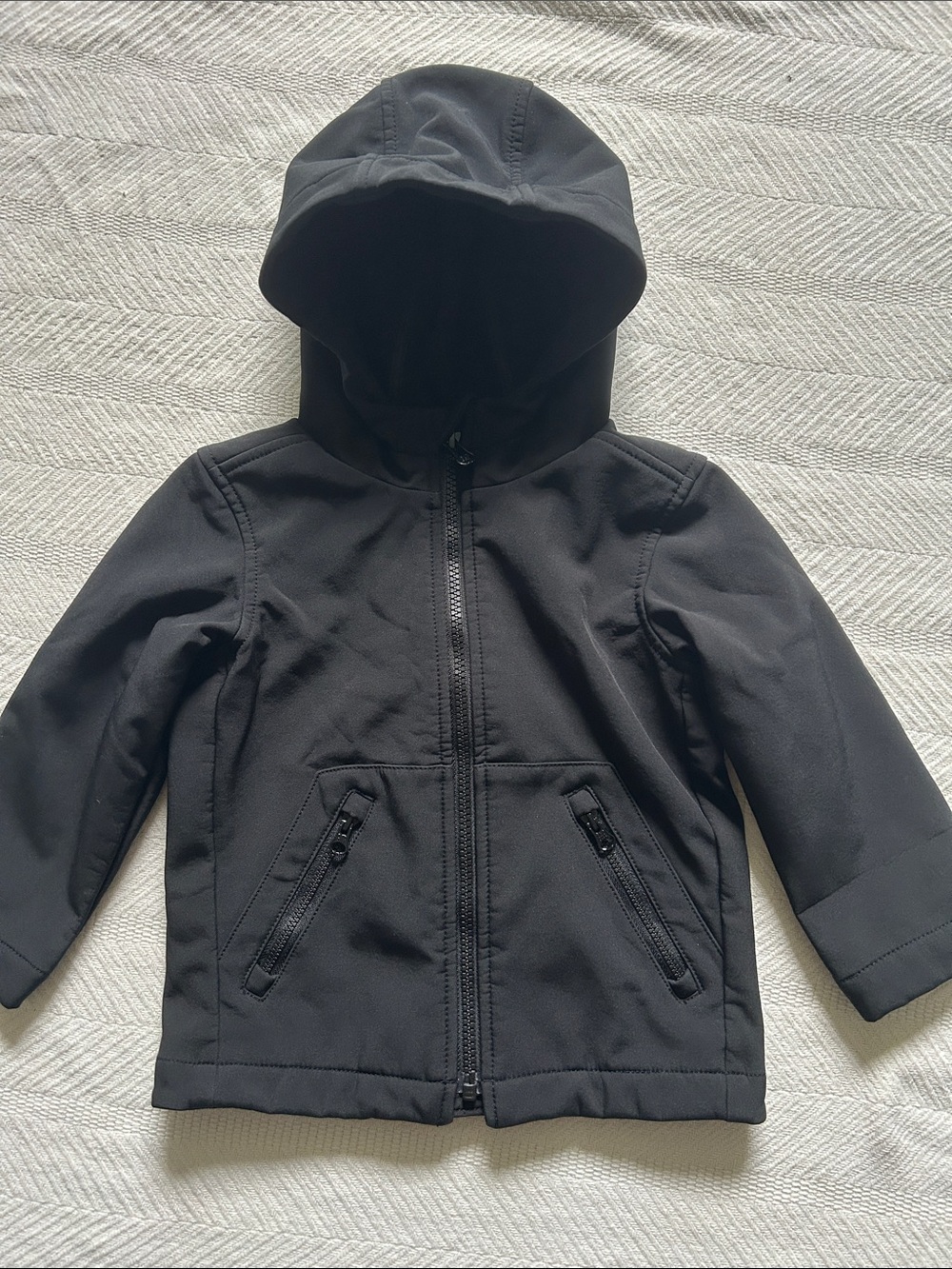 GAP Kids Black Hooded Raincoat